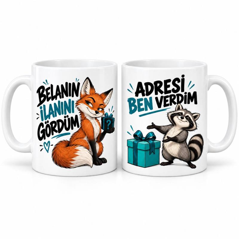 Ortak Bela 2'li Porselen Kupa Seti - MODEL 993