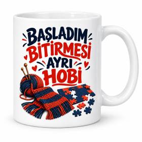 Yarım İş Koleksiyonu Tasarımlı Porselen Kupa - MODEL 1212