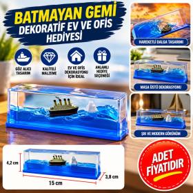 Batmayan Gemi Hediyelik Dekoratif Ev ve Ofis Hediyesi Özel Aşk Gemisi (adet fiyatıdır)