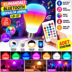 Kumandalı Bluetooth Hoparlör Ampul LD-37 (adet fiyatıdır)