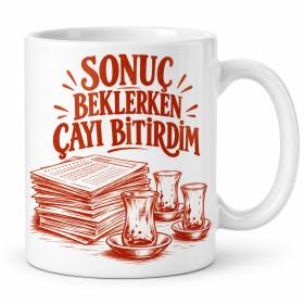Sınav Bekleme Odası Tasarımlı Porselen Kupa - MODEL 1125