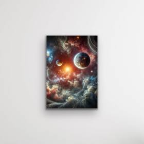 Gezegenler Kanvas Tablo 70x100cm