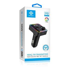 48W PD30W QC3.0 Bluetooth Araç FM Transmitter – ARB-621
