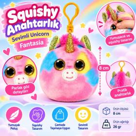 Peluş Unicorn Anahtarlık Fantasia
