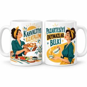 Pazarın İki Sesi 2'li Porselen Kupa Seti - MODEL 1232