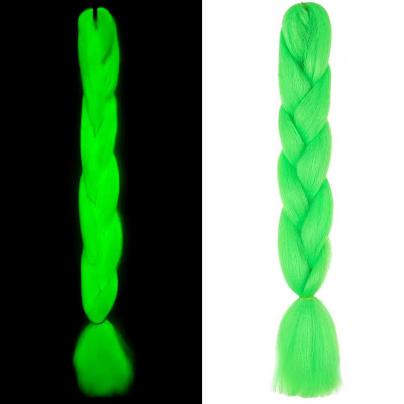 Fosforlu Neon Örgülük Saç Esperer 100 Gr. - Yeşil