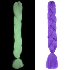 Fosforlu Neon Örgülük Saç Esperer 100 Gr. - Mor