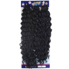 Sister Afro Dalgası Saç-Koyu Kestane 2
