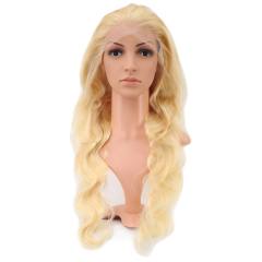 Gerçek Front Lace Dalgalı Platin Tül Peruk - 75-80cm