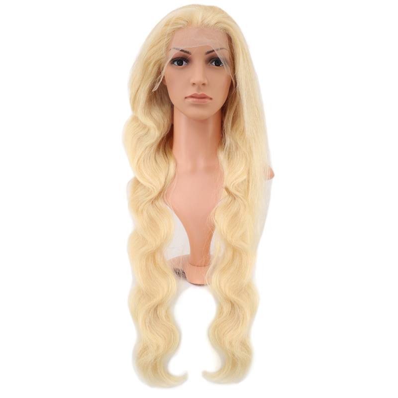 Gerçek Front Lace Dalgalı Platin Tül Peruk - 85-90cm
