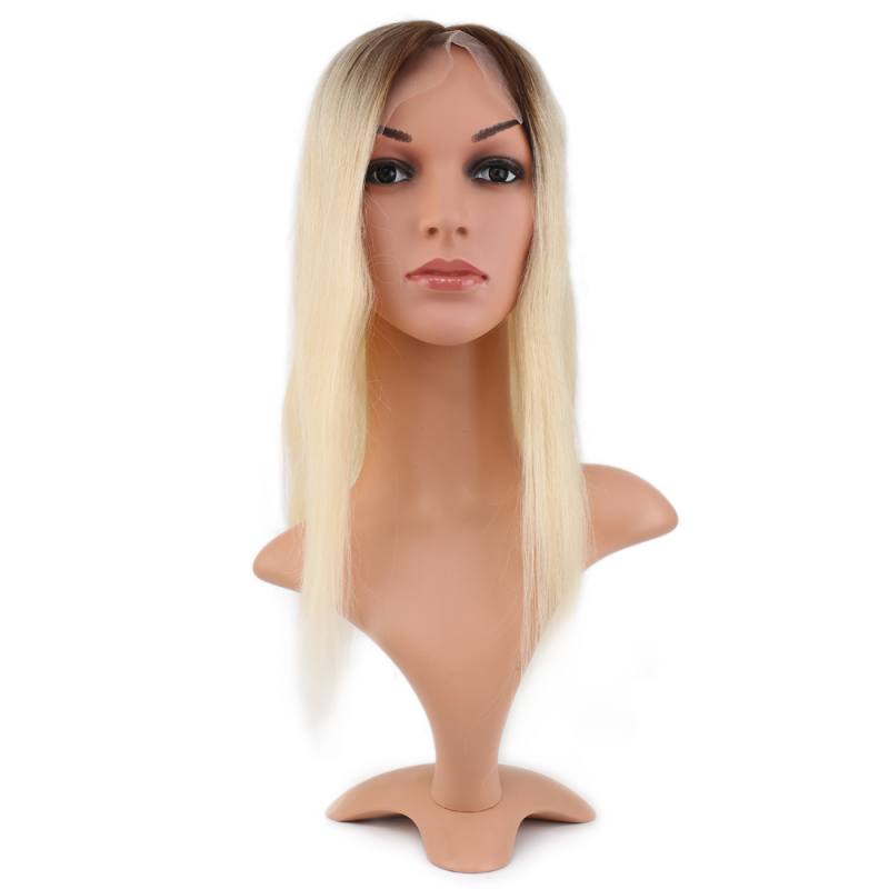 Ön Kısmı Ekstra Tül Kahverengi / Beyaz Platin Ombreli Baby Taban Tepelik - 13x14cm
