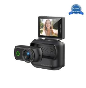 1080P Dijital Video Kamera (32GB) Kart Dijital Vlog Fotoğraf Makinesi Türkçe Siyah