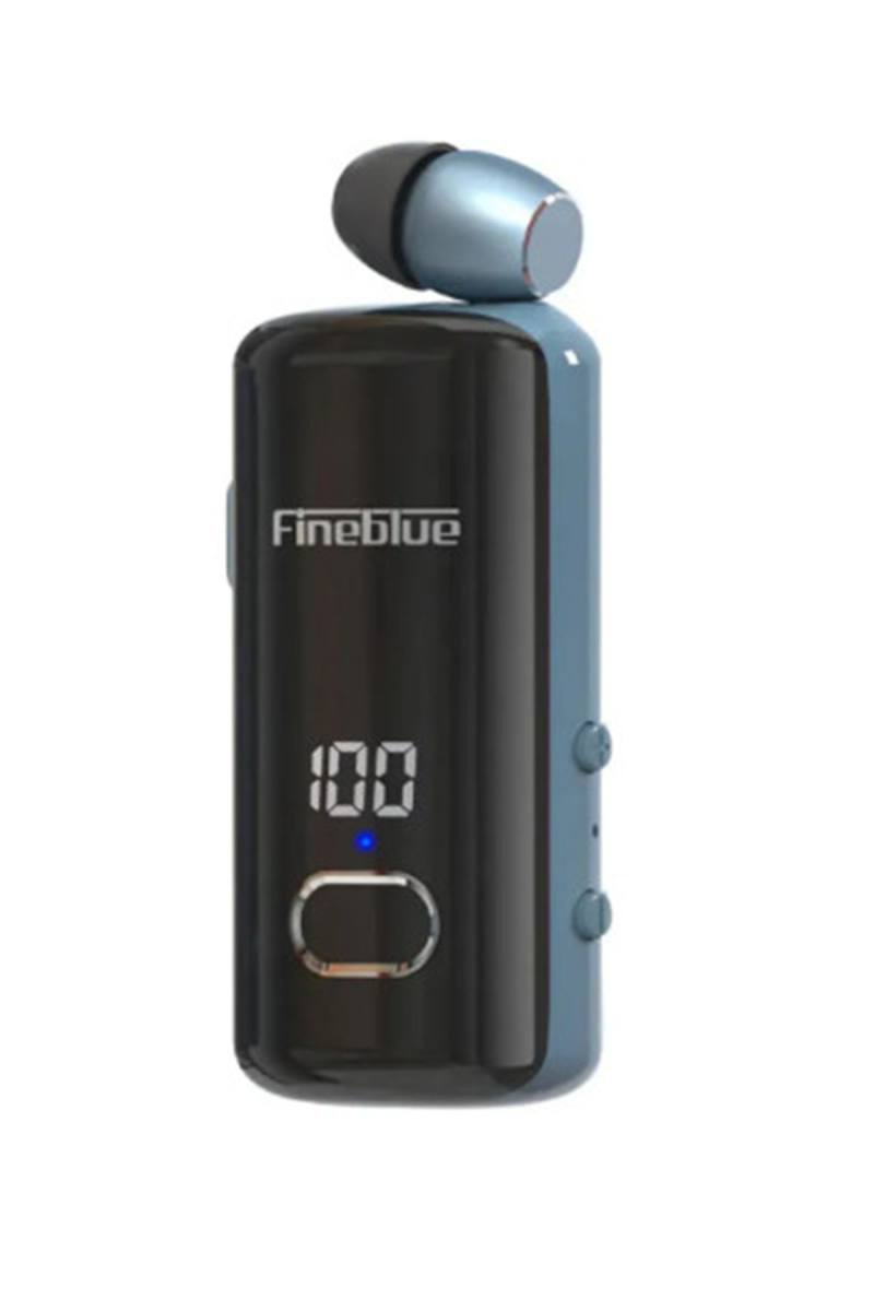 Fineblue F580 Dijital Göstergeli Makaralı Titreşimli Bluetooth Kulaklık Mavi