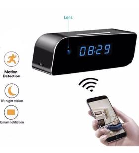 4K Wifi Gizli Kamera Bebek Bakıcı Kamera 1080p Masa Saati sesli kayıt