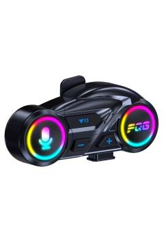 Y13 Motor Kask Kulaklık RGB Modlu Radyolu Motosiklet Kulaklık 5.3 Bluetooth Intercom