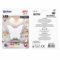 10 Adet Kelebek Led Gece Lambası GC-15