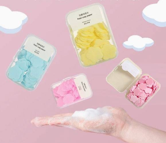 100 Yaprak Eriyen Mini Parfümlü Kağıt Sabun