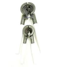 2 Parça Set Metal Fındık - Ceviz Kıracak Beyaz Saplı