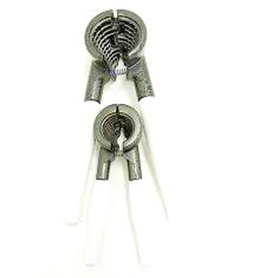 2 Parça Set Metal Fındık - Ceviz Kıracak Beyaz Saplı