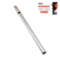 2MT X 60CM Alüminyum Gümüş Tezgah Üstü Folyo Sticker - Duvar Kağıt Kendinden Yapışkanlı - Eko Dekorasyon - Dayanıklı