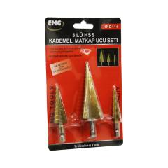 3 Parça Hss Kademeli Matkap Ucu Set