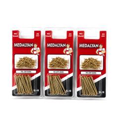 300 Adet 12X40 Sarı Tp Çelik Tel Çivi 12X25PCS