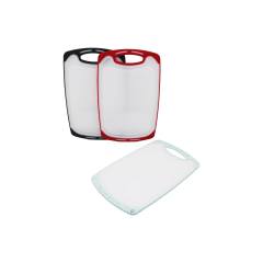 31X20CM Küçük Plastik Kesim Panosu Kaymaz Silikon Kenarlık - 10MM Kalınlık