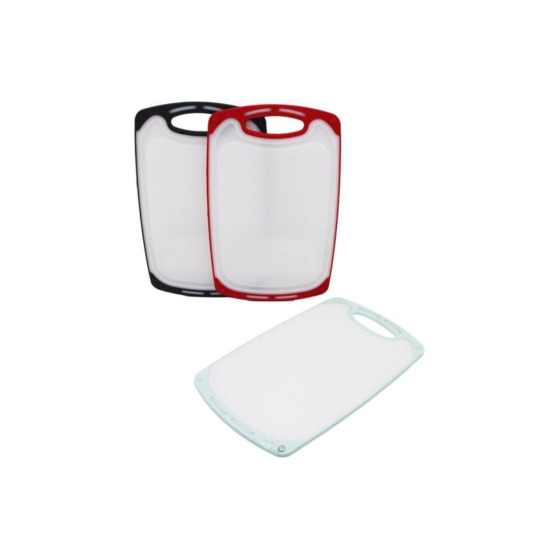 31X20CM Küçük Plastik Kesim Panosu Kaymaz Silikon Kenarlık - 10MM Kalınlık