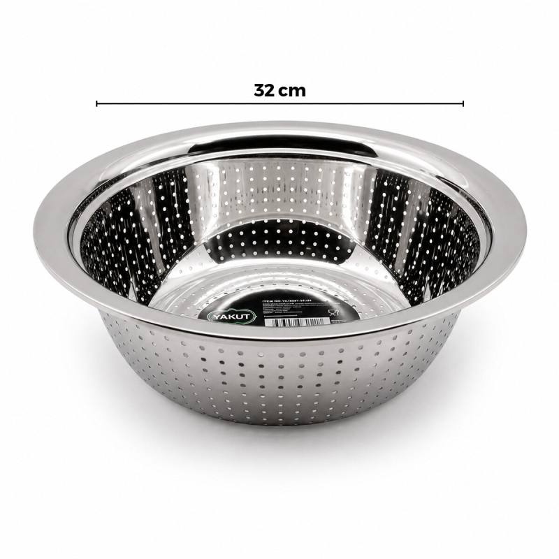 32CM Kulpsuz Paslanmaz Metal Sepet Süzgeç