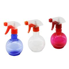 350ML Renkli Şeffaf Tombul - Plastik Boş Sprey Püskürtücü Şişe