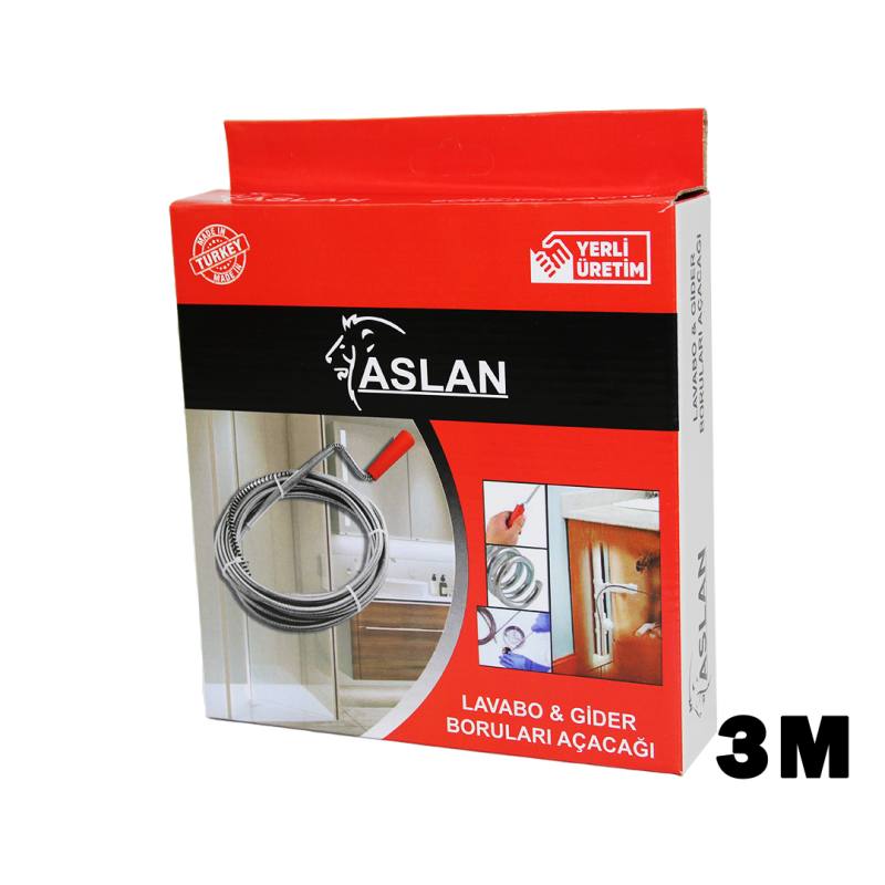 3MT X 6MM Susta Spral Lavabo - Gider Açar