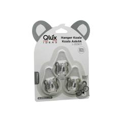 3PCS Koala Askı Şeffaf Askı Yapışkanlı Montaj