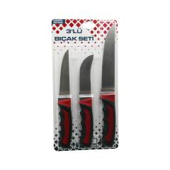 3PCS Kurban Bıçak Seti R-032K--R-320Y--R-0403 Kemik Sıyırma - Deri Soyma=yüzme - Kurban Bıçak