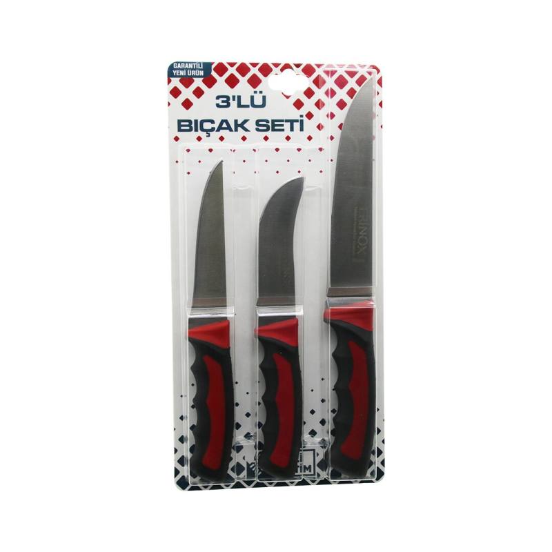 3PCS Kurban Bıçak Seti R-032K--R-320Y--R-0403 Kemik Sıyırma - Deri Soyma=yüzme - Kurban Bıçak