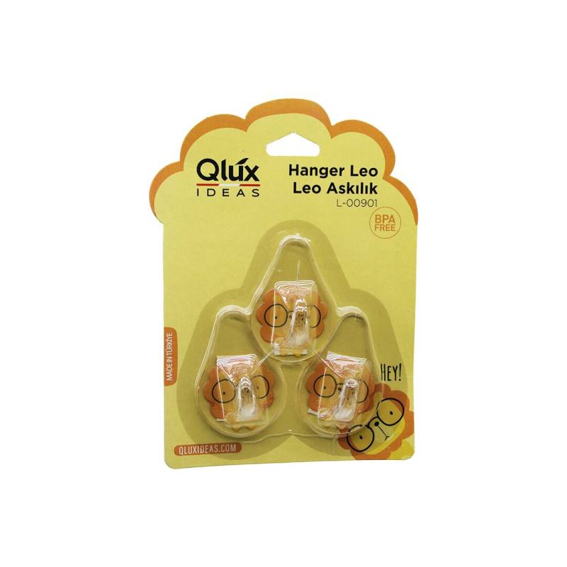 3PCS Leo Askı Şeffaf Askı Yapışkanlı Montaj