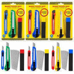 3PCS Yedekli Plastik Maket Bıçak Seti