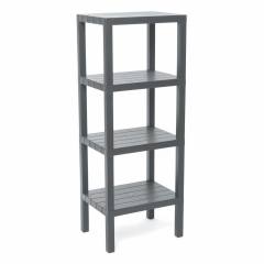 4 RAFLI GRİ MODÜLER ÜNİTE PLASTİK 38x29x100 cm