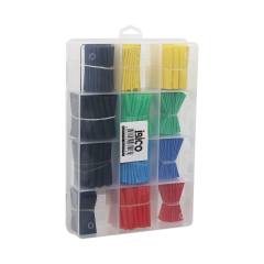 530PCS Makaron Kablo Tamir Seti Isıyla Büzüşmeli Daralan Hortum