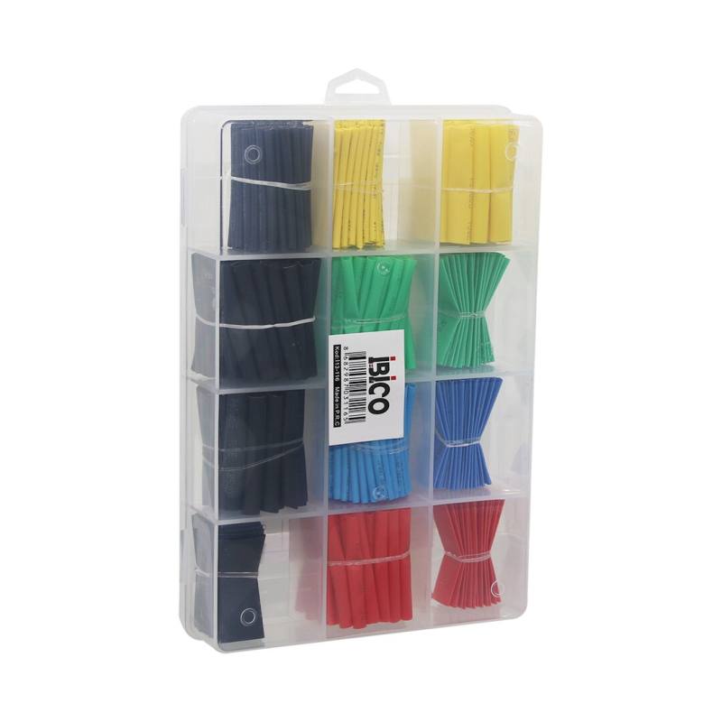 530PCS Makaron Kablo Tamir Seti Isıyla Büzüşmeli Daralan Hortum