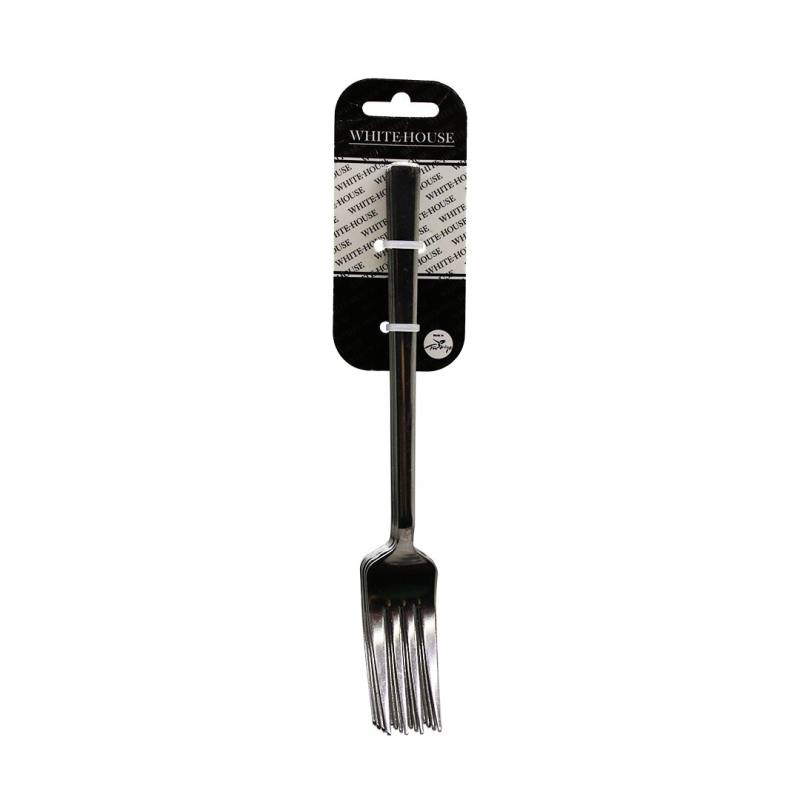 6 Parça Eko Çubuk Sade Metal Yemek Çatal 2MM
