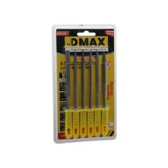 6PCS Mini Çelik Eğe Seti Düz - Yuvarlak - Yarı Dairesel - Kare - Üçgen