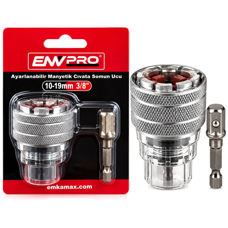 Ayarlanabilir Manyetik Cıvata Somun Ucu 10-19MM 3/8 Inc - 3/4 Inc - 1/2 Inc