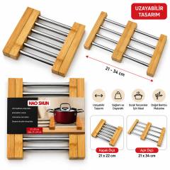 Ayarlanabilir Metal Nihale Bambu Ayak 21X22---21X34CM