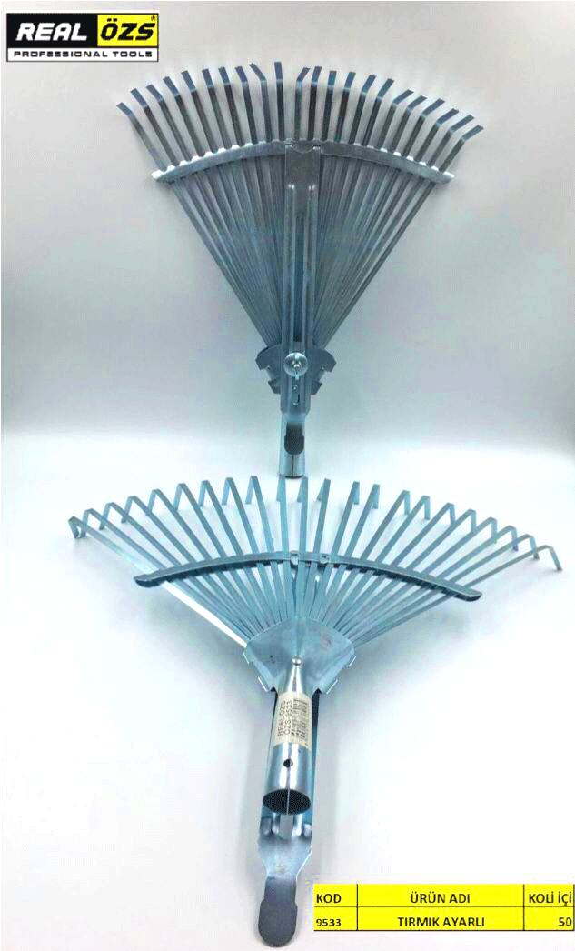 Ayarlı 22 Dişli Metal Tırmık