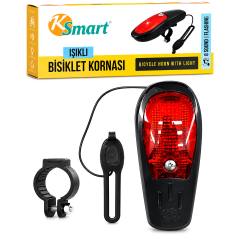 Bisiklet Kornası - Zil Işıklı 2XAA Pil 8 Fonksiyon Zil K-1169