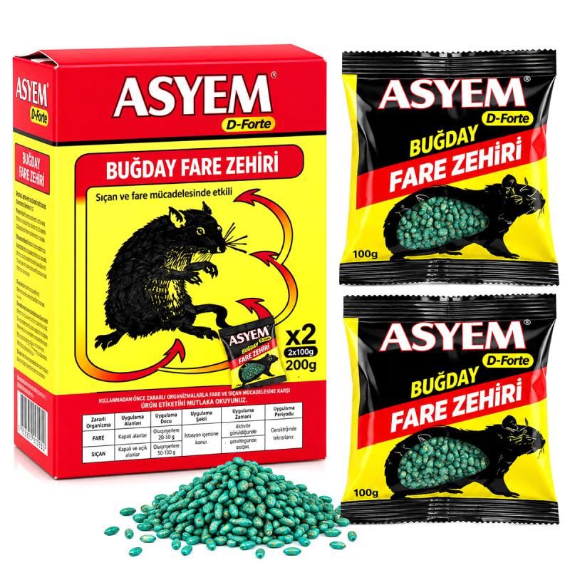 Buğday Fare Yemi Zehiri 2X100=200GR