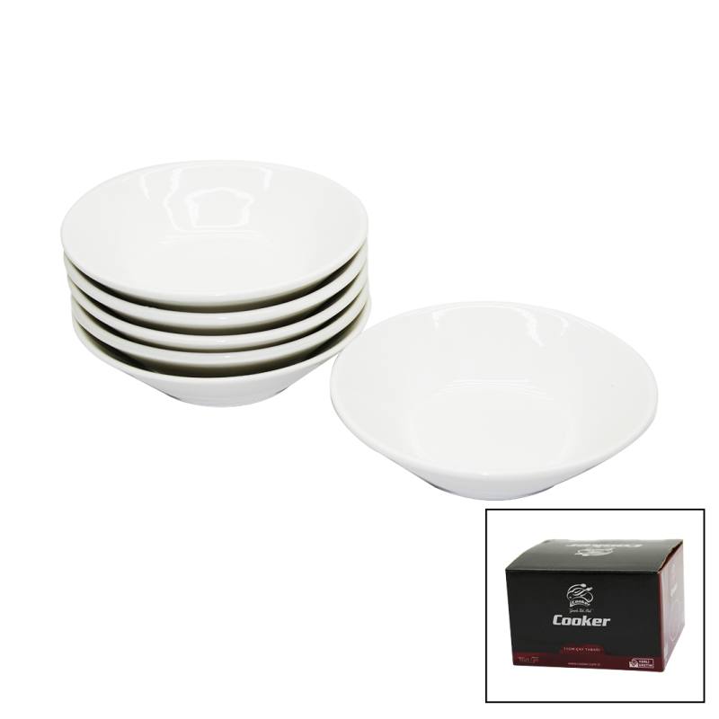 CKR-4144 6 Parça Porselen Çay Tabak