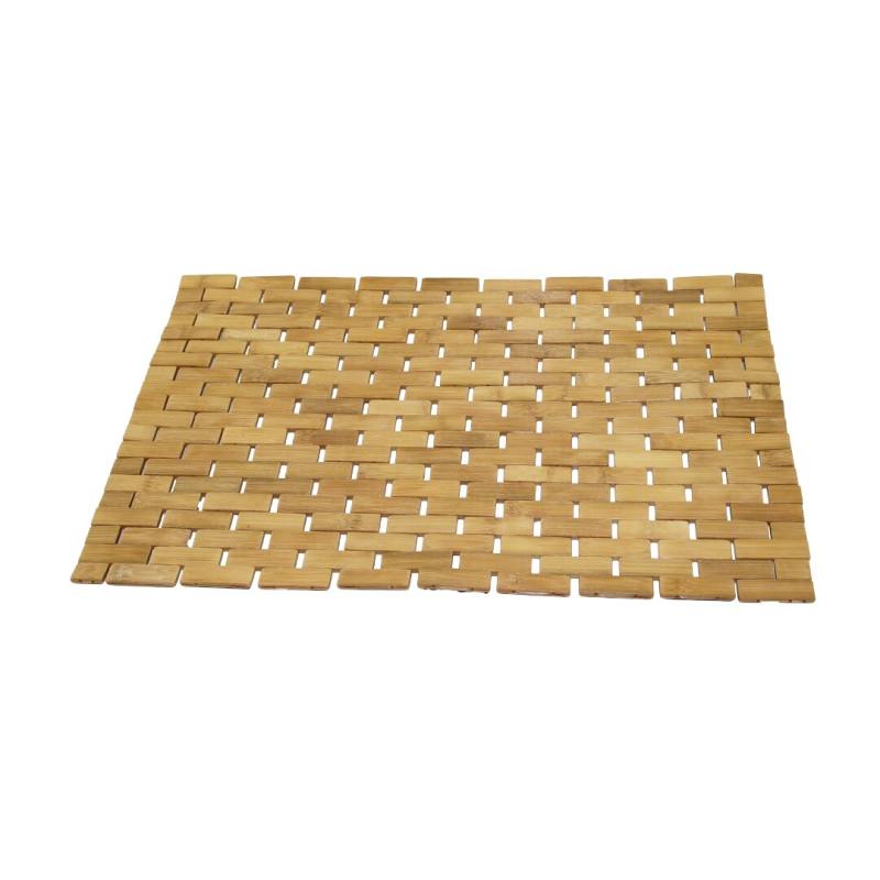 Dikdörtgen - Bambu Kaydırmaz Banyo Paspası 42X62CM