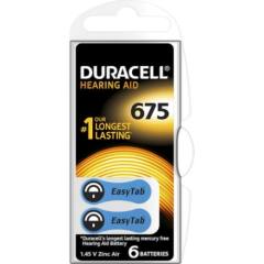 Duracell 675 İşitme Cihaz Kulak Pili 6 Parça 1 Kutu