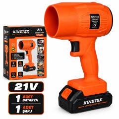 Fön Model Şarjlı Hava Üfleyici Fan Körük 21V - 220-240V Toz-kar-mangal Üfle - Pet Kurut Üfleme KTX-3463